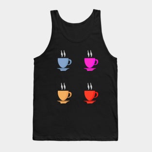 Coffee and Tea Cups Tank Top